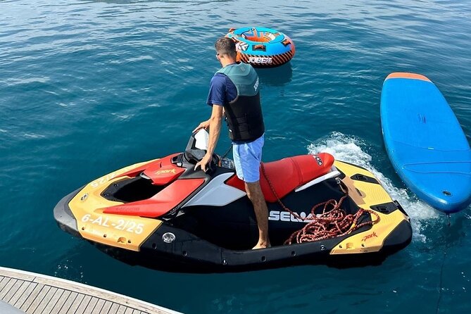 Private Yacht Experience with Jetski Included and Water Sports - A calm cove for swimming and snorkeling