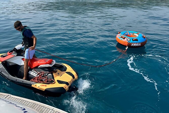 Private Yacht Experience with Jetski Included and Water Sports - One hour of jet skiing