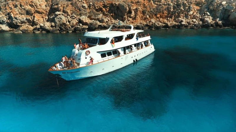 Protaras: Harmony | Value Turtle Luxury Boat with Slide - Fig Tree Bay and the Cape Greco coast