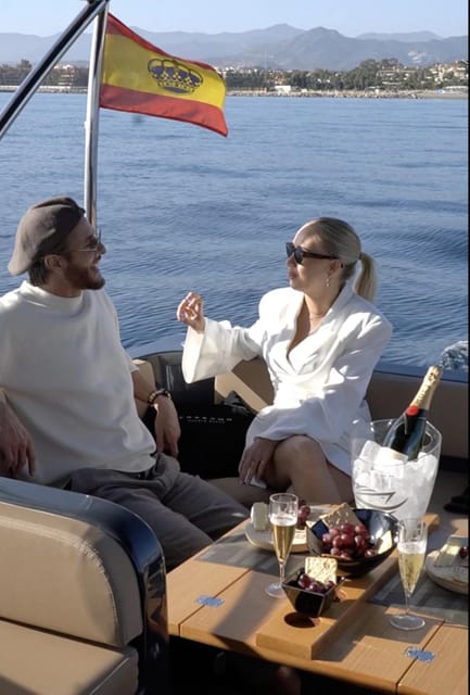 Puerto Banus: Boat Charter Moonday Yacht - Dolphins, swimming, and the limits of a wild-sea outing