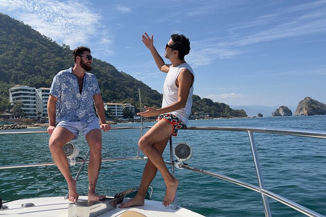 Puerto Vallarta: Private Luxury Yacht Sunset Cruise with Open Bar - Leaving Marina Vallarta for Los Arcos
