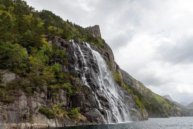 Pulpit Rock Boat Tour in Luxury Cruiser - Entering Lysefjorden by boat