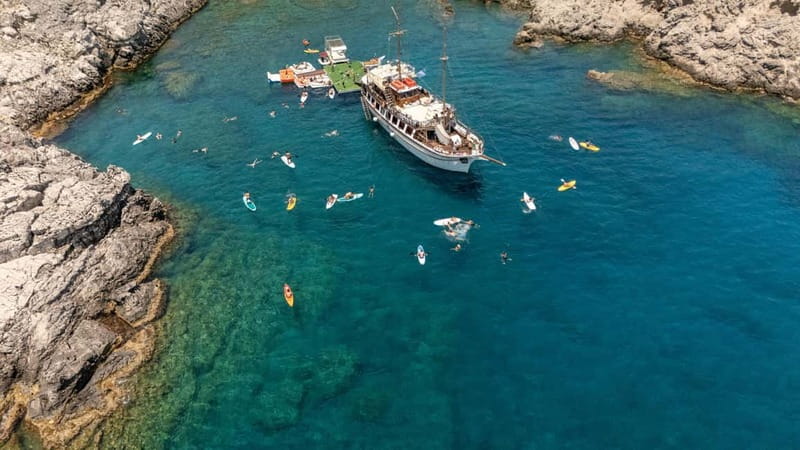 Rhodes: Gulet Trip with Food, Drinks, SUP, Kayak & Swimming - Is $104 good value?