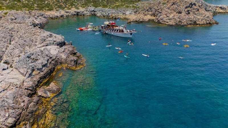 Rhodes: Gulet Trip with Food, Drinks, SUP, Kayak & Swimming - Kallithea Springs and the final swim