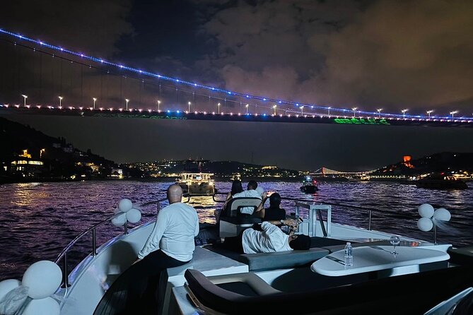 Romantic Night Cruise Live Violinist - Ortaköy, the first bridge, and the city at night