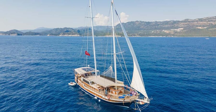 Sail Turkey: Gulet Cruise Olympos to Fethiye - Day three, Butterfly Valley, Oludeniz, and Gemiler Island