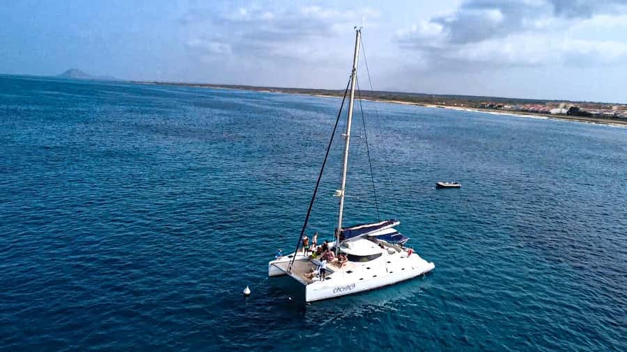 Sal, Cape Verde: Half day on Cuba Libre sailing yacht - Setting sail from Bikini Beach