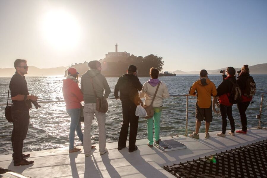 San Francisco Bay Sunset Cruise by Luxury Catamaran - Under the Golden Gate Bridge