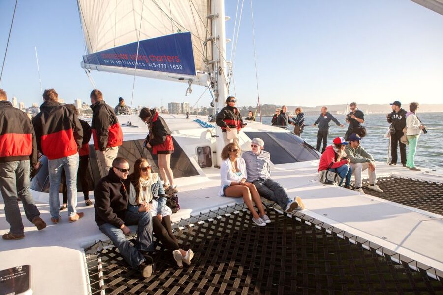 San Francisco Bay Sunset Cruise by Luxury Catamaran - The crew and onboard service