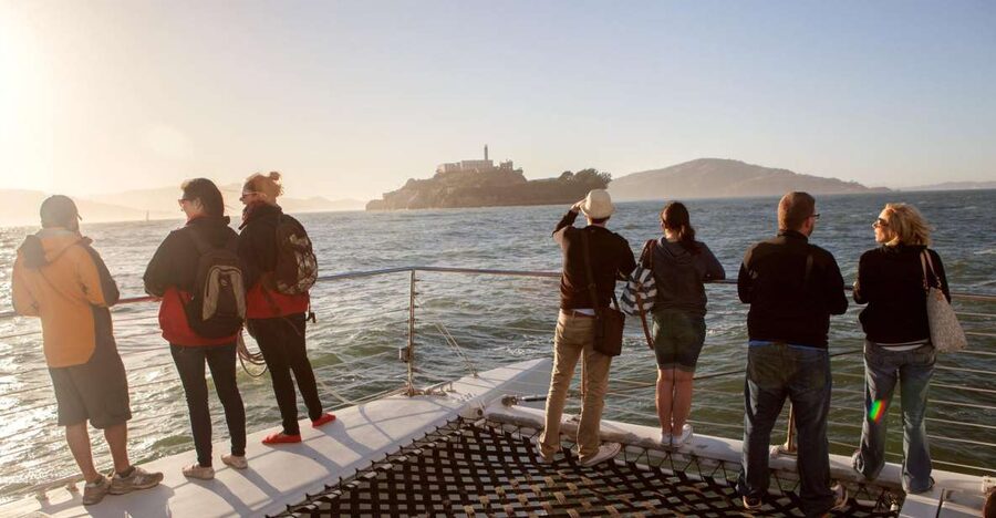 San Francisco Bay Sunset Cruise by Luxury Catamaran - Alcatraz, the waterfront, and the first bay views
