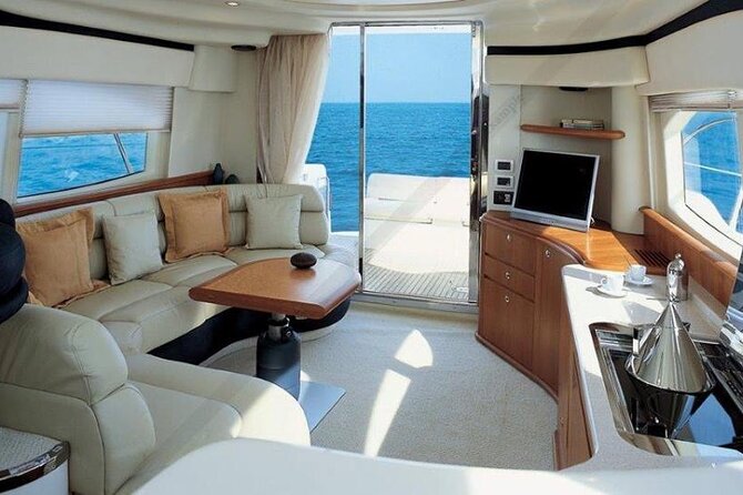 Santorini Caldera: Private Flybridge Yacht Experience - Seeing the volcano from the caldera