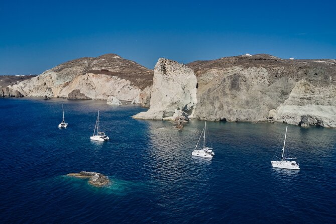 Santorini: Luxury Catamaran Cruise with Fresh Fish BBQ & Drinks - Setting out from Imerovigli