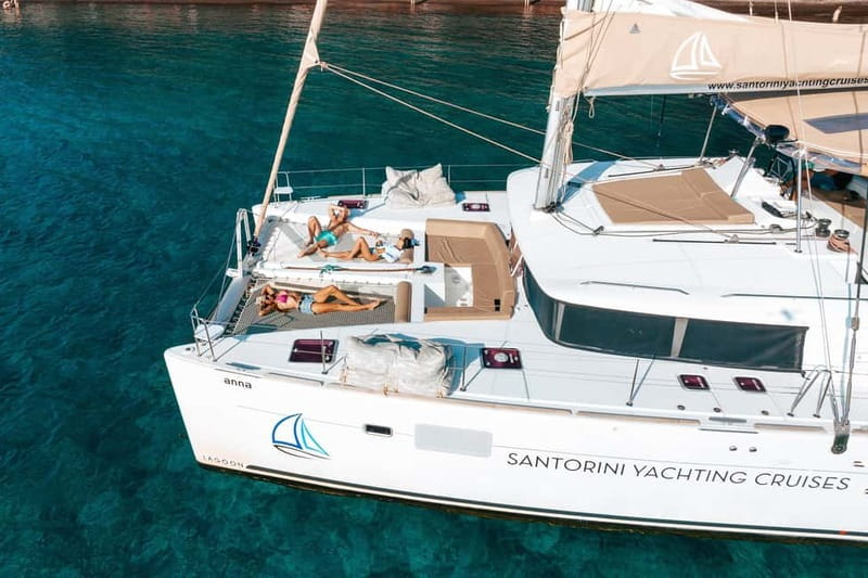 Santorini: Luxury Catamaran Cruise with Lunch, BBQ & Drinks - Why this cruise works well for a first Santorini boat day