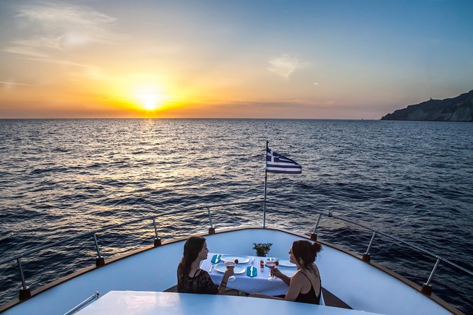 Santorini: Motor Yacht Private Cruise with 5-Course Meal - A five-course meal with drinks included