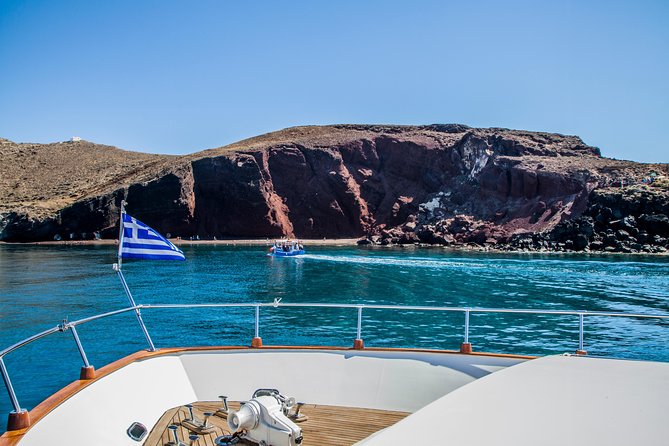 Santorini: Motor Yacht Private Cruise with 5-Course Meal - Lunch, sunset dinner, or a full day aboard