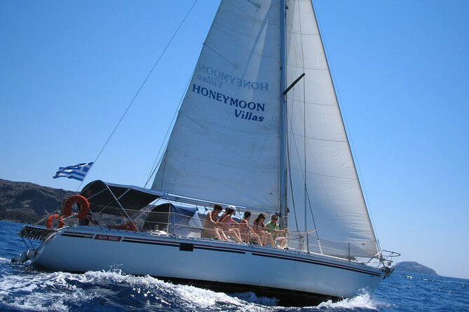 Santorini Oia: Private Sailing Yacht Cruise with Meal and Drinks - Meeting points, pickup, and the tender boat
