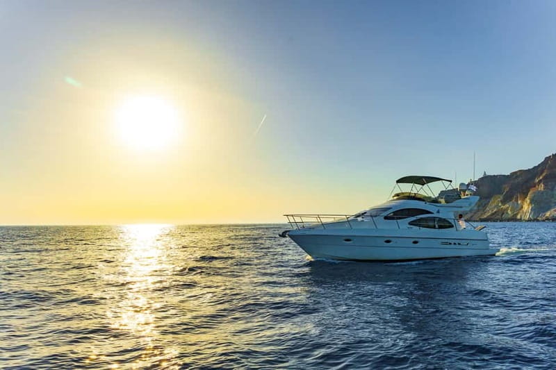 Santorini: Private Yacht Experience of Timeless Elegance - Thirassia combines swimming and a Greek meal