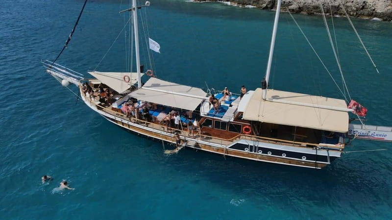 Saranda: Discover Secret Bays with Prince Ennio Yacht Tour - Qefali Beach, a scenic first stop