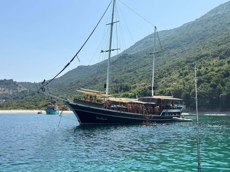 Saranda: Discover Secret Bays with Prince Ennio Yacht Tour - Kakome Beach and a quieter stretch of water