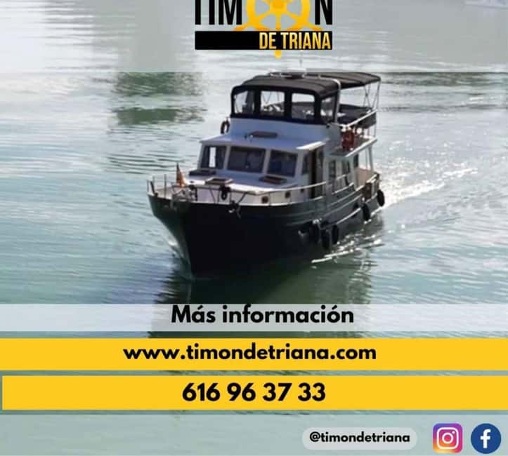 Seville: Flamenco life music Yacht Cruise, Tapas & Drinks - Starting at Muelle New York