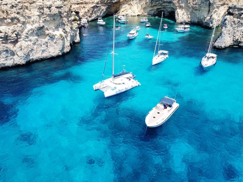St. Paul's Bay: Half-Day Luxury Catamaran Tour with Drinks - Crystal Lagoon for a quieter swim