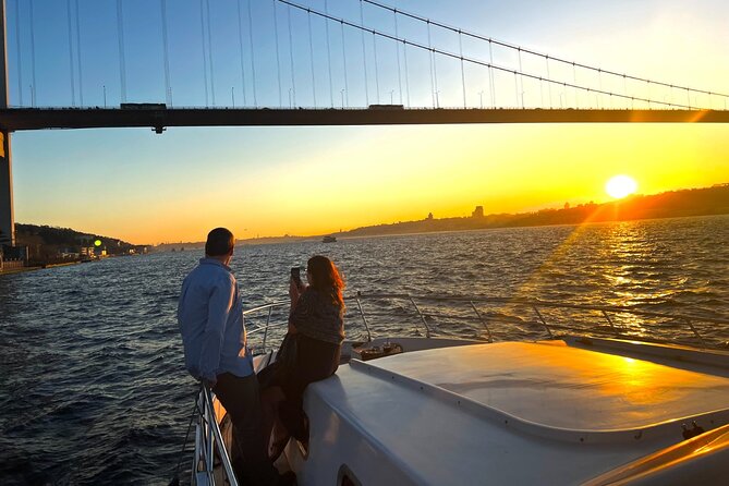 Sunset or Daytime Istanbul Guided Luxury Yacht Cruise with Snacks - Food and drinks on board
