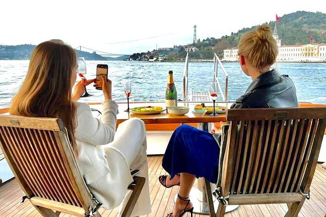 Sunset or Daytime Istanbul Guided Luxury Yacht Cruise with Snacks - The real value at $24.19