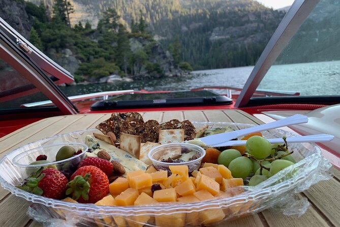 Sunset Wine & Cheese Emerald Bay Boat Charter - Why Emerald Bay works so well by boat