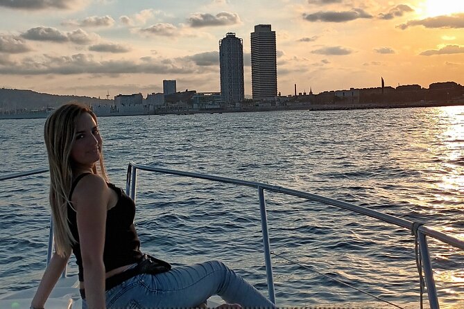 Sunset yacht ride in Barcelona + snacks and drinks - What the price means at $183.44 per person