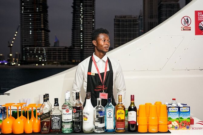 Superyacht Experience in Dubai with Dinner and Live Music - The route: Dubai Marina, Jumeirah Beach Residence, and Ain Dubai