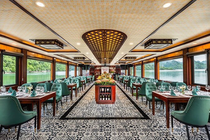 Symphony Luxury Cruise One Day Trip, Buffet Lunch (pool on top) - Vietnamese buffet lunch from 12:30 to 1:45