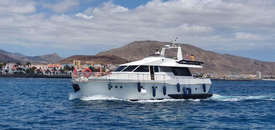 Tenerife: Fun Yacht Trip with Water Activities and Toys - Leaving Puerto Colón for the Palm Mar coast