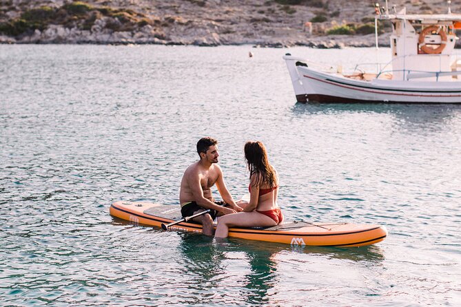 Three Greek Islands Full-Day Private Luxury Boat Tour - Two quiet hours at Galazia Nera, Poliegos