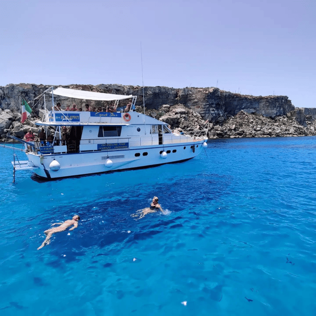 Trapani: Yacht Excursion to Levanzo and Favignana with Lunch - The final 40-minute swim at Grotta degli Innamorati or Scalo Cavallo