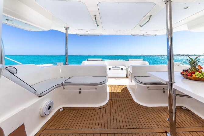 Turks and Caicos Full-Day Luxury Private Yacht Charter - The afternoon choice: another island or floating inflatables