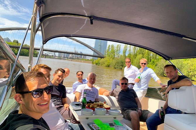 Yacht Tour in Frankfurt for up to 12 Guests - Frankfurt’s skyline from the seat of a yacht