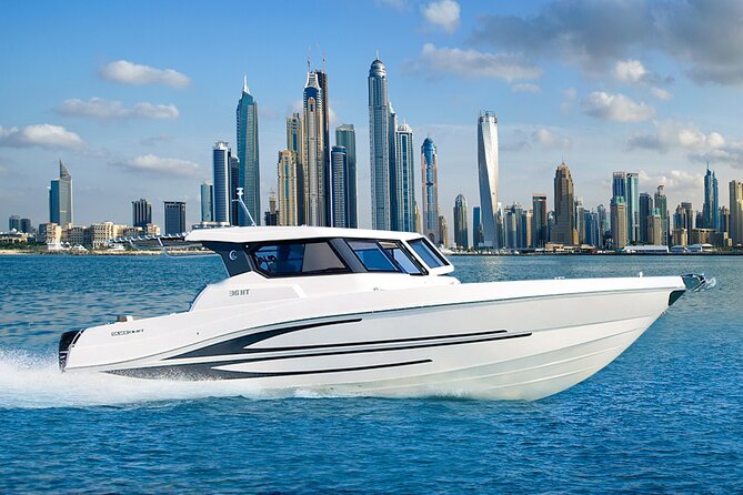 Yachting in Dubai: Book 36 ft Yacht Charter up to 10 people - Starting at Dubai Marina and JBR