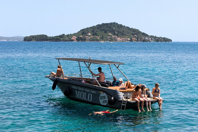Zadar: 3 Islands Luxury Boat Tour with Aperol Spritz & Snorkeling - Weather, swimming conditions, and comfort