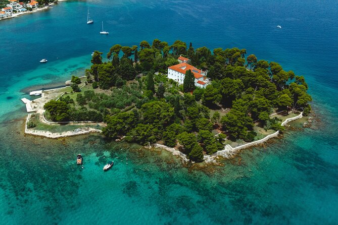 Zadar: 3 Islands Luxury Boat Tour with Aperol Spritz & Snorkeling - Final stop: Školjić, Preko, and Ugljan